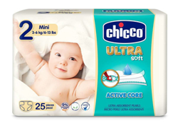 CHICCO PANNOLINO ULTRA CHICCHO MINI 25 X 10 características