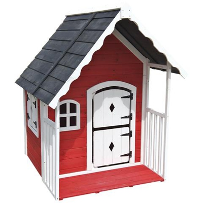 Casetta Per Bambini In Legno Outdoor Toys Anny 1,56 M² 120x130x140 Cm Con Ringhiera