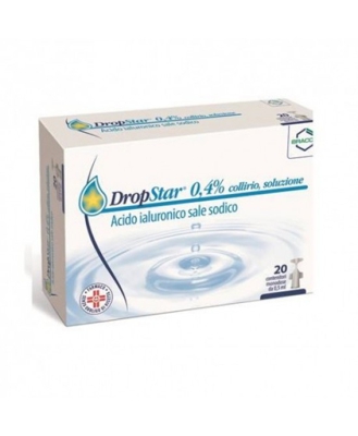 Bracco Dropstar 0,4% Collirio Idratante E Lubrificante Dell'Occhio 20 Flaconcini 0,5ml