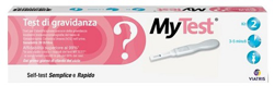 TEST DI GRAVIDANZA RAPIDO HCG MY TEST ARTICOLO MYIT2012010-C 2 PEZZI en oferta