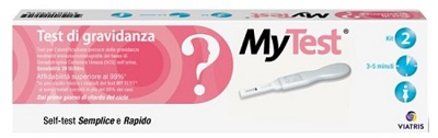 TEST DI GRAVIDANZA RAPIDO HCG MY TEST ARTICOLO MYIT2012010-C 2 PEZZI