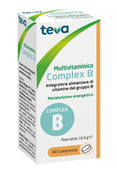 MULTIVITAMINICO COMPLEX B TEVA 40 COMPRESSE 16,4 G características