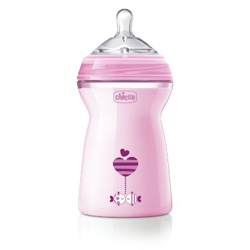 CHICCO BIBERON NATFEEL 6M+ GIRL 330 ML en oferta