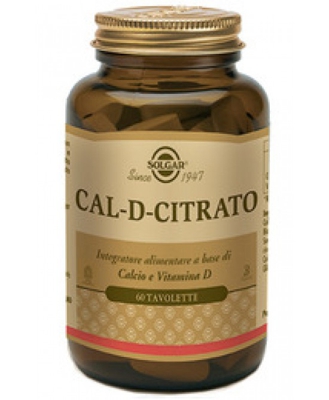 Solgar Cal D Citrato 60 Tavolette