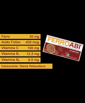 Abi Pharmaceutical Ferroabi 20 Confezioni Orosolubili Al Cioccolato