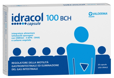 IDRACOL 100 BCH INTEGRATORE ALIMENTARE STIPSI E TRANSITO INTESTINALE ASTUCCIO 20 CAPSULE