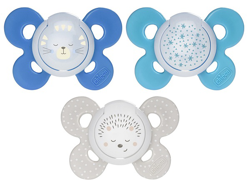 CHICCO SUCCHIETTO COMFORT LUMINOSO BOY SILICONE 12 MESI 2 PEZZI precio