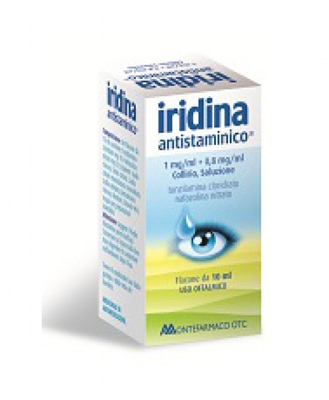 Montefarmaco OTC Iridina Antistaminico 1mg/ml+0,8mg/ml Collirio Flacone 10ml