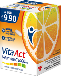 VITA ACT VITAMINA C 1000 MG 30 COMPRESSE MASTICABILI precio