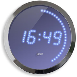 Orologio Led a Parete 30 Cm Colore Blu en oferta