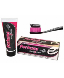 Forhans Black4White Dentifricio Gel Effetto Sbiancante Con Particelle Di Carbone Attivo 75ml características