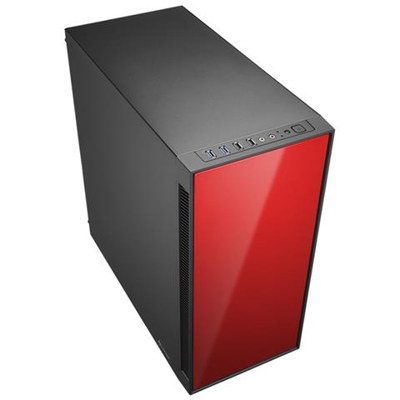 Case PC AM5 Silent Midi-Tower Mini-ITX / Micro-ATX / ATX 2 Porte USB 3.0 Colore Nero e Rosso