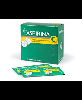 Aspirina C400+ 240mg Compresse Effervescenti Con Vitamina C 40 Compresse