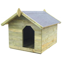 Cuccia Per Cane Da Esterno Tetto Apribile Legno Impregnato Fsc precio