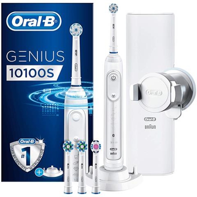 Genius 10100S Bianco Bluetooth Spazzolino Elettrico