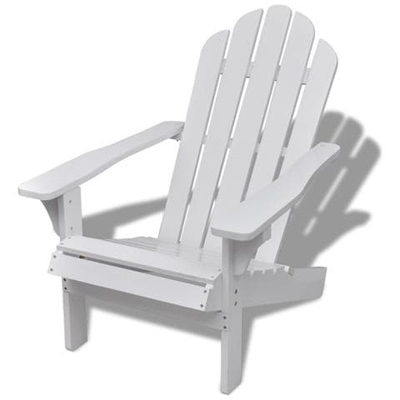 Sedia da Giardino in Legno Bianca