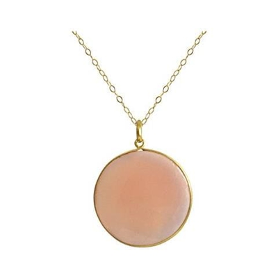Donna - Collana - Argento - 925 Sterling Argento - Placcato Oro 18k - Pietra Luna - Grigio - Candy - 60 Cm