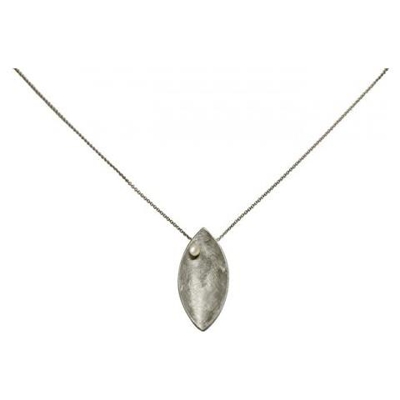 Collana - Ciondolo - Argento 925 -marquise - Perla - Bianco - 45 Cm