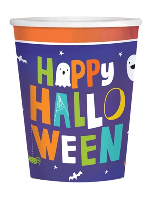 16 Bicchieri in cartone Halloween family 250 ml