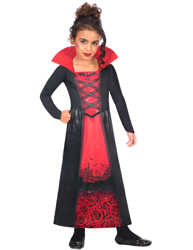 Costume in tessuto riciclato vampiro per bambina características