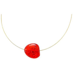 Donna - Collana - Ciondolo - Pendente - Placcato Oro 14k - Ambra - Arancione - Giallo - 45 Cm características