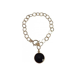 Donna - Braccialetto - Placcato Oro 14k - Onice Nero- Candy características