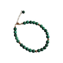 Donna - Braccialetto - Placcato Oro 14k - Malachite - Verde - Sfaccettato precio