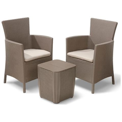 Set Da Pranzo Per Esterni 3 Pz Iowa Cappuccino 224383