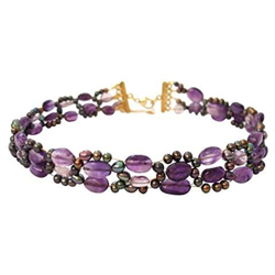 Donna - Strozzatore - Collana - O - Perla - Rosso - Argento - 925 Sterling Argento precio