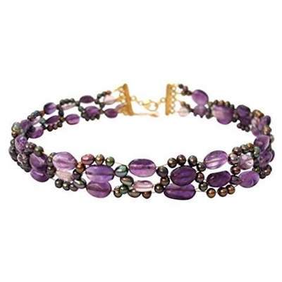 Donna - Strozzatore - Collana - O - Perla - Rosso - Argento - 925 Sterling Argento
