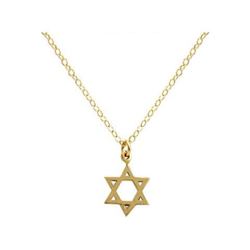 Unisex - Ciondolo - Stella Di Davide - Collana - Argento 925 - Placcato Oro 18k - 13 Mm características