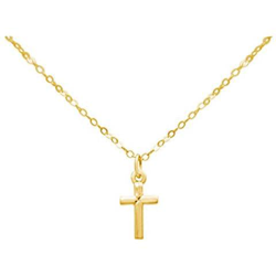 Unisex - Ciondolo - Pendente - Croce - Collana - Argento - Placatto En Oro - 45 Cm características