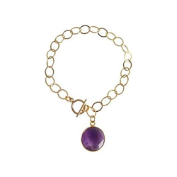 Donna - Braccialetto - Placcato Oro 14k - Ametista - Viola - Candy características