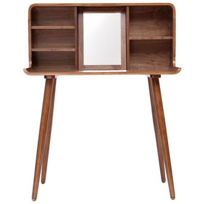 Toeletta Trucco Vintage Legno Noce Hallen