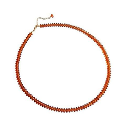 Donna - Collana - Placcato Oro 14k - Ambra - Arancione - Giallo - 45 Cm características