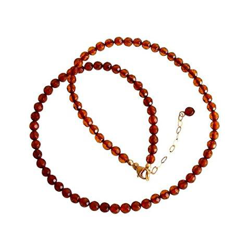 Donna - Collana - Placcato Oro 14k - Ambra - Arancione - Giallo - 45 Cm características