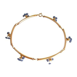 Donna - Braccialetto - Placcato Oro 14k - Zaffiro - Azzurro precio