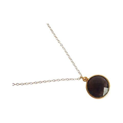 Donna - Collana - Argento - 925 Sterling Argento - Placcato Oro 18k - Quarzo Fume - Candy - 45 Cm características