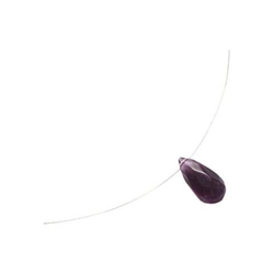 Donna - Collana - Ciondolo - Pendente - Argento - 925 Argento - Ametista - Viola - Goccia - 45 Cm características