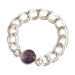 Anello - Argento 925 - Ametista - Viola - Mobile - Flessibile características