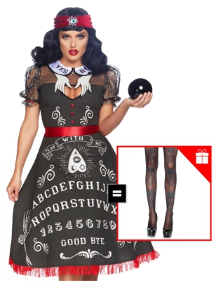 Costume da zingara veggente per donna con calze omaggio