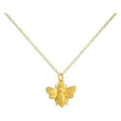 Donna - Collana - Ciondolo - 925 Sterling Argento - Placcato Oro 18k - Bee - Ape - 45 Cm características