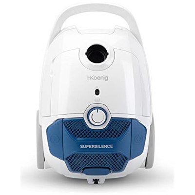 Axo800 Aspirapolvere A Traino Aaaa Con Sacco, 3l, Potente, filtro Hepa H12, silenzioso 68db, Bianco-blu