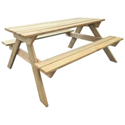 Tavolo Da Picnic In Legno 150 X 135 71,5 Cm en oferta