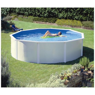 Piscina Tonda Bianca Gre Kit460eco