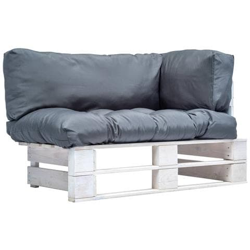 Divano Da Giardino Su Pallet Con Cuscini Grigi Legno Pino características