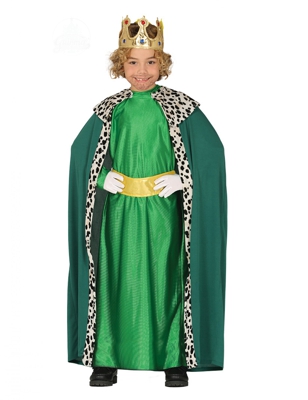 Costume re magio verde bambino