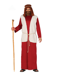 Costume da pastore in rosso adulto características