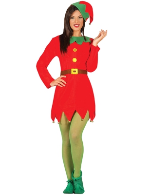 Costume miss folletto di natale per donna