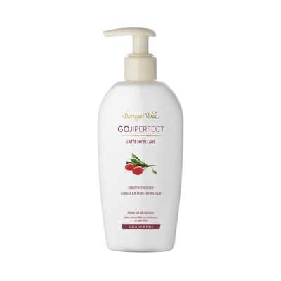 Goji Perfect - Leche micelar con extracto de Goji (200 ml) - activadora de perfección - desmaquilla y limpia con suavidad - todo tipo de piel